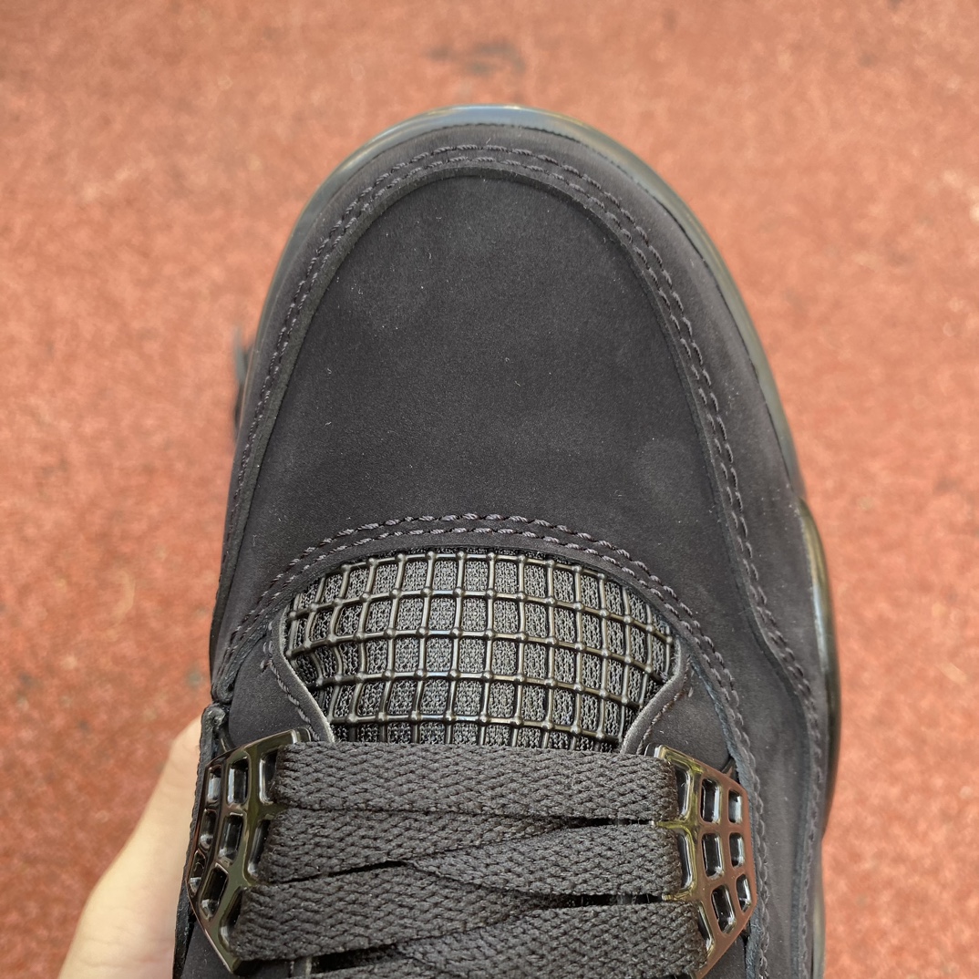 AJ4黑猫尺码:40-47.5福利特价-AirJordan4RetroBlackCat黑猫麂皮黑武士CU