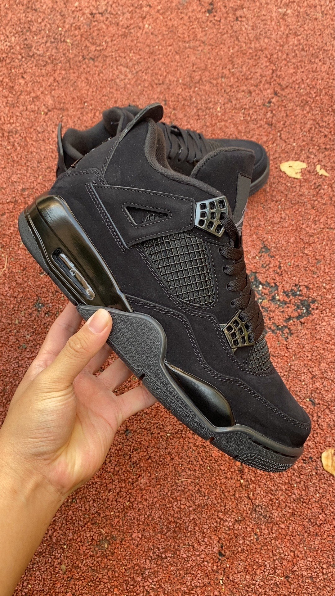 AJ4黑猫尺码:40-47.5福利特价-AirJordan4RetroBlackCat黑猫麂皮黑武士CU