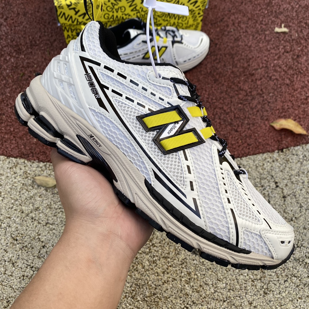 NB1906r米白黄尺码36-46GANNIxNewBalance1906R系列男女复古休闲低帮跑步鞋M