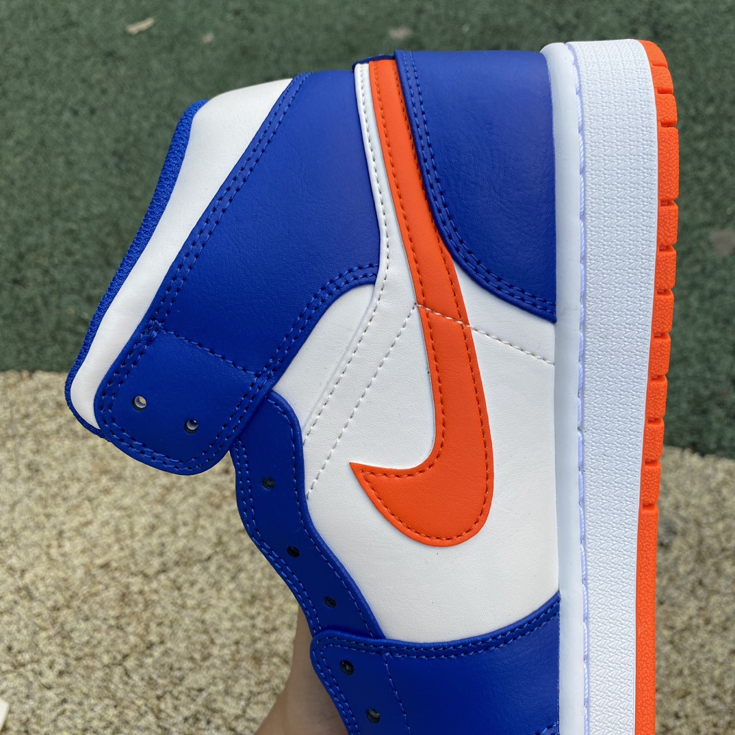 aj1mid白蓝橙尺码40-46纯原版️AirJordan1MidMichael蓝白FD1029-400