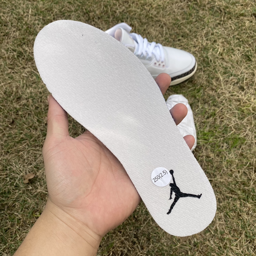 aj3樱花粉尺码36-48.5T1纯原版️AirJordan3AJ3白棕粉摩卡粉男女复古篮球鞋CK924