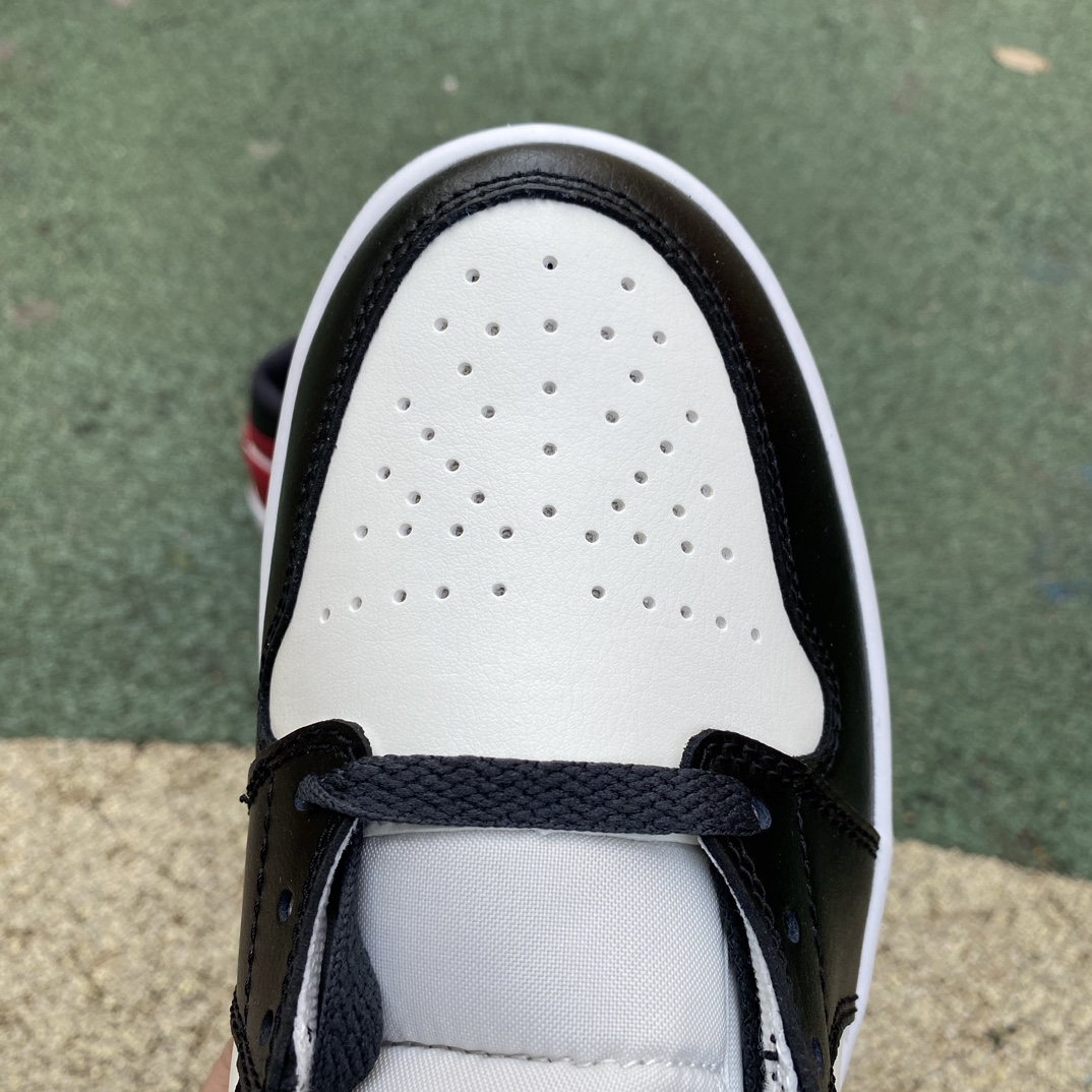 aj1Mid黑白红尺码35.5-46纯原版️AirJordan1MidAJ1黑红色中帮复古篮球鞋BQ64