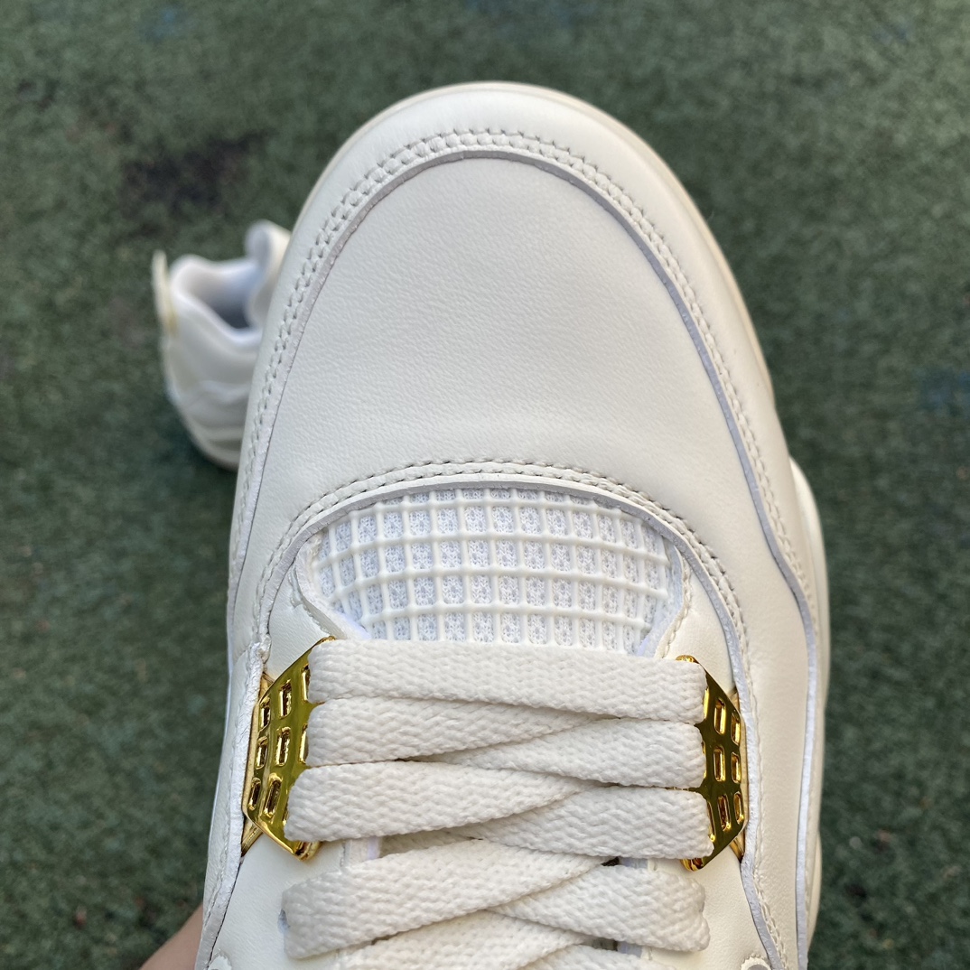 aj4纯白金扣尺码40.5-48.5cp纯原版️AirJordan4白色耐磨防滑透气复古中帮篮球鞋AQ9