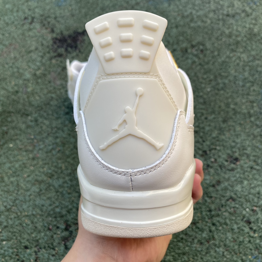 aj4纯白金扣尺码40.5-48.5cp纯原版️AirJordan4白色耐磨防滑透气复古中帮篮球鞋AQ9