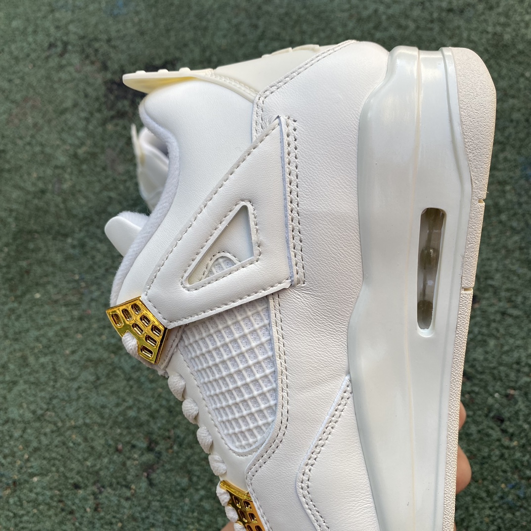 aj4纯白金扣尺码40.5-48.5cp纯原版️AirJordan4白色耐磨防滑透气复古中帮篮球鞋AQ9