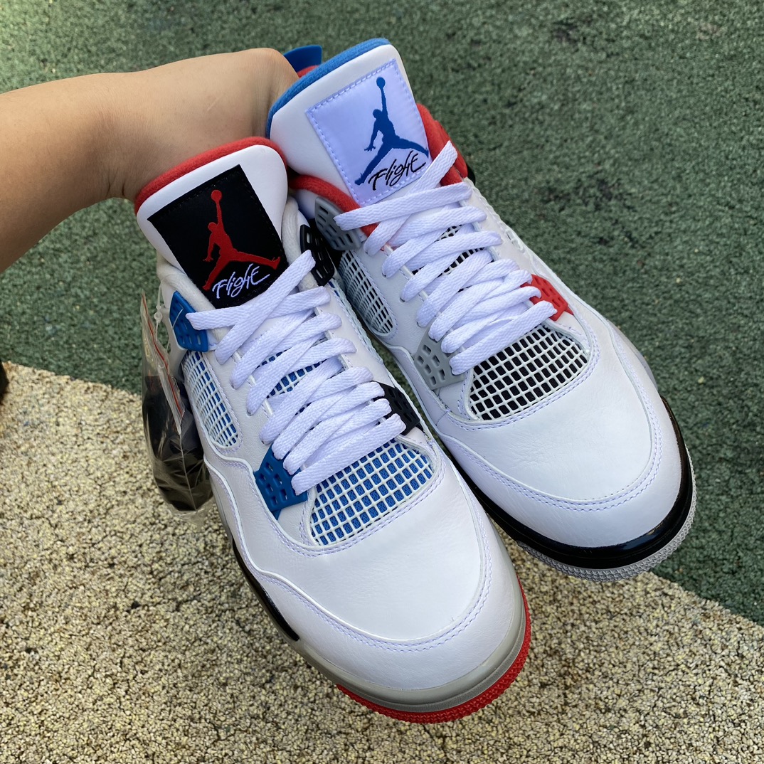 aj4鸳鸯尺码40.5-47.5c特供版️ljr出品AirJordan4WhatTheAJ4红蓝鸳鸯篮球