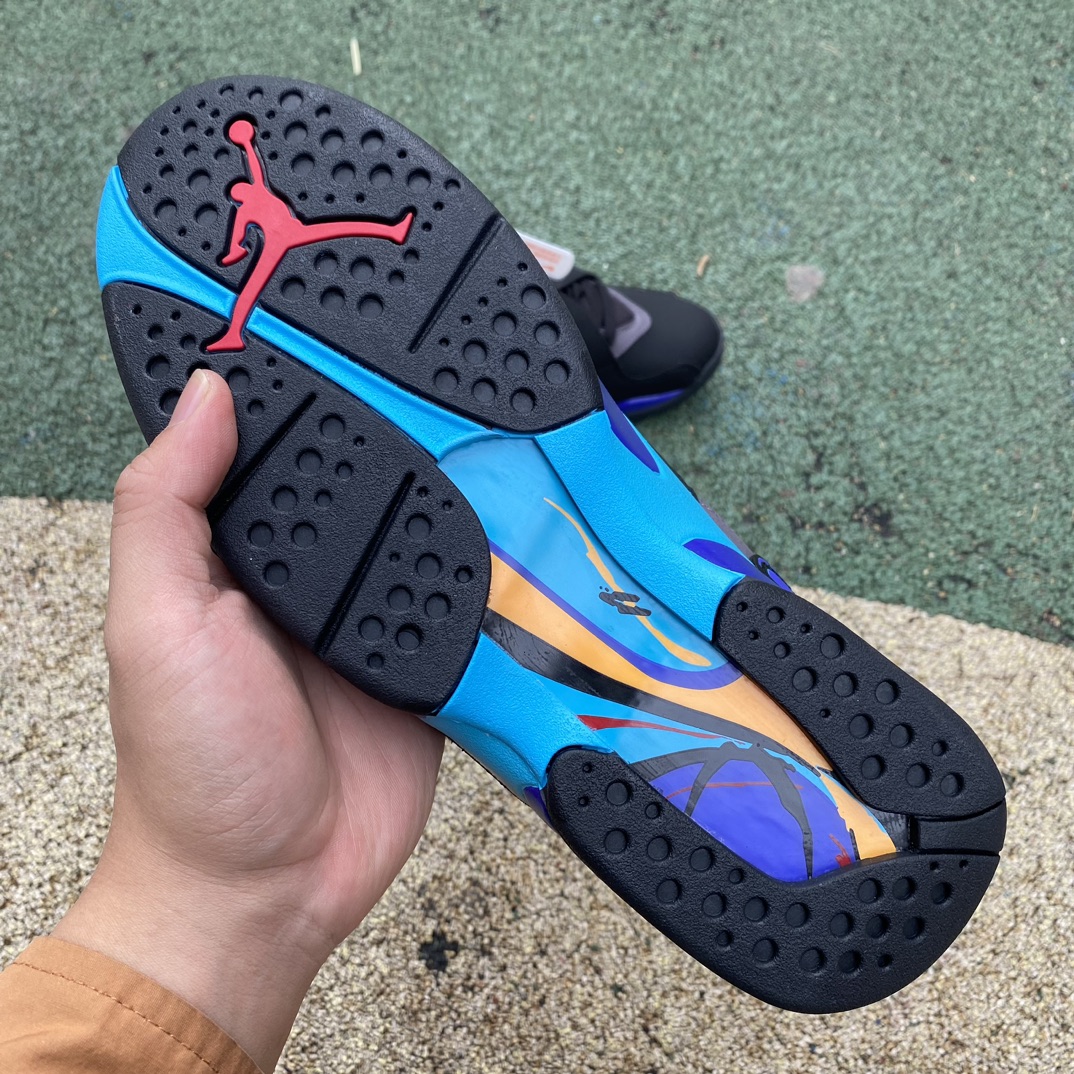 aj8黑紫尺码40-47.5AirJordan8RetroAquaAJ8全明星黑紫305381-025