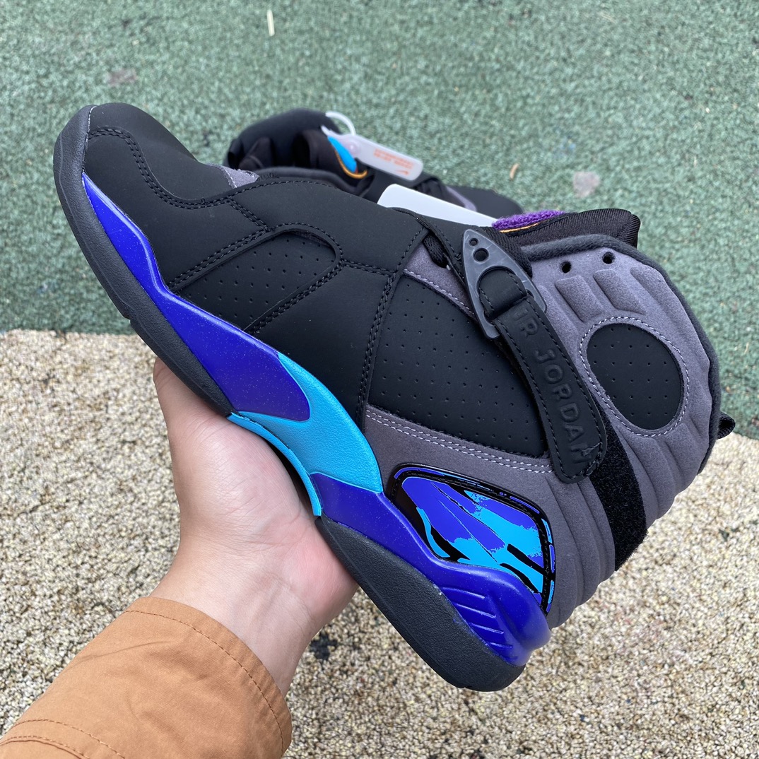 aj8黑紫尺码40-47.5AirJordan8RetroAquaAJ8全明星黑紫305381-025