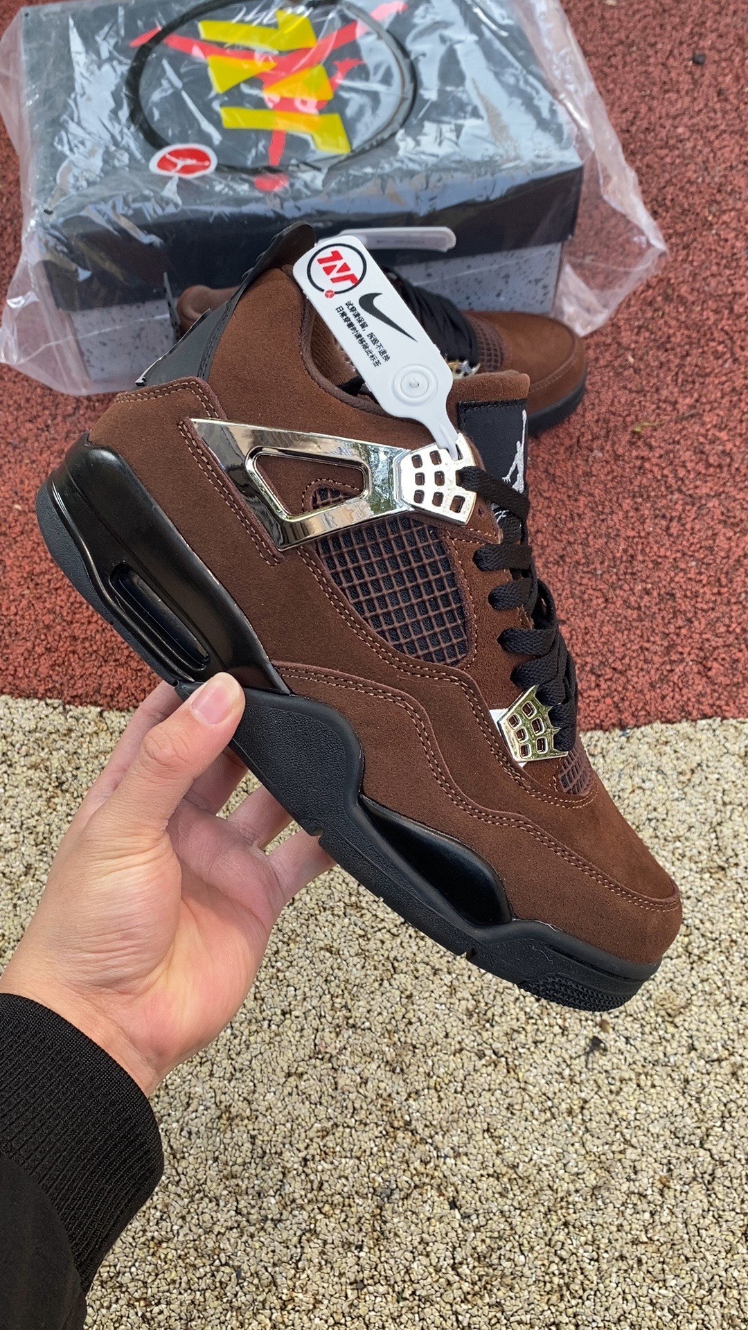 aj4棕黑金属尺码36-47.5AirJordan4黑棕色金属液态AQ9129-002