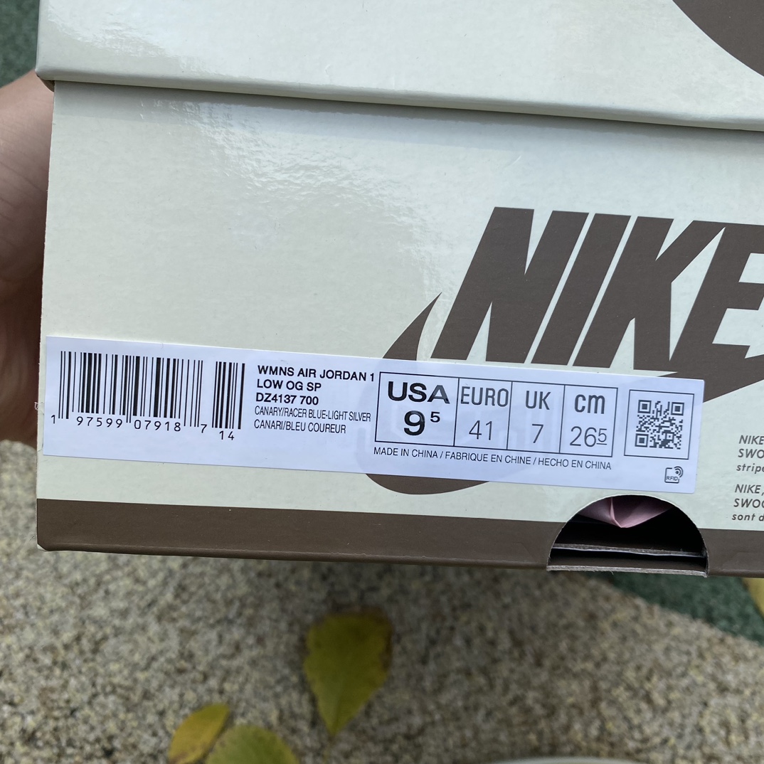 aj1倒钩低帮白黄蓝尺码36-48.5特供版️LJR出品TravisScottxAirJordan1Lo