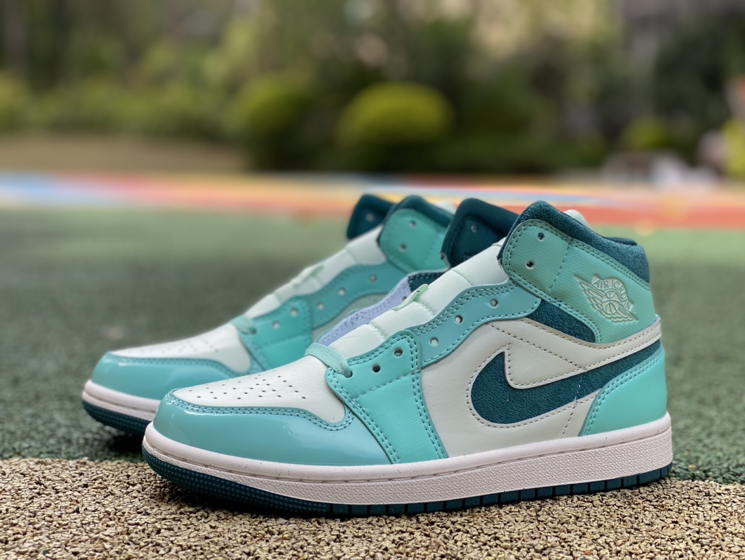 AJ1Mid冰蓝尺码35.5-46纯原版️NikeAirJordan1MidSEAJ1冰蓝中帮DZ374