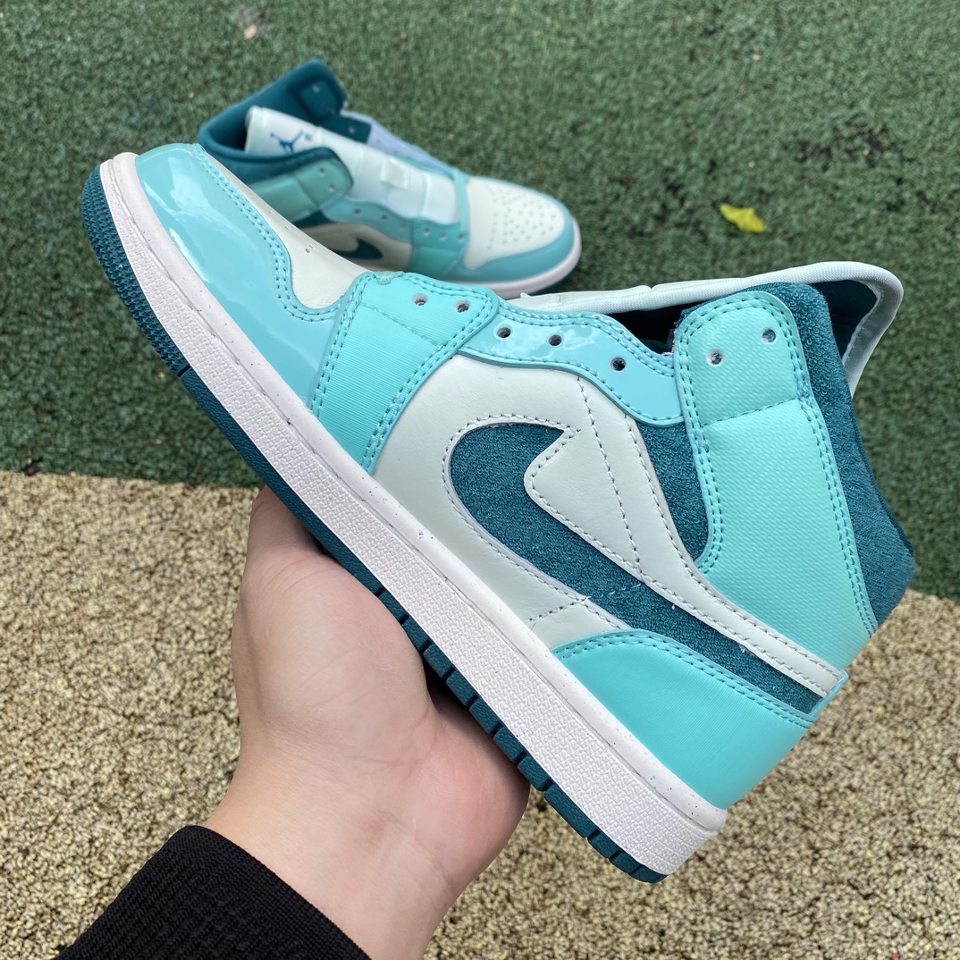 AJ1Mid冰蓝尺码35.5-46纯原版️NikeAirJordan1MidSEAJ1冰蓝中帮DZ374