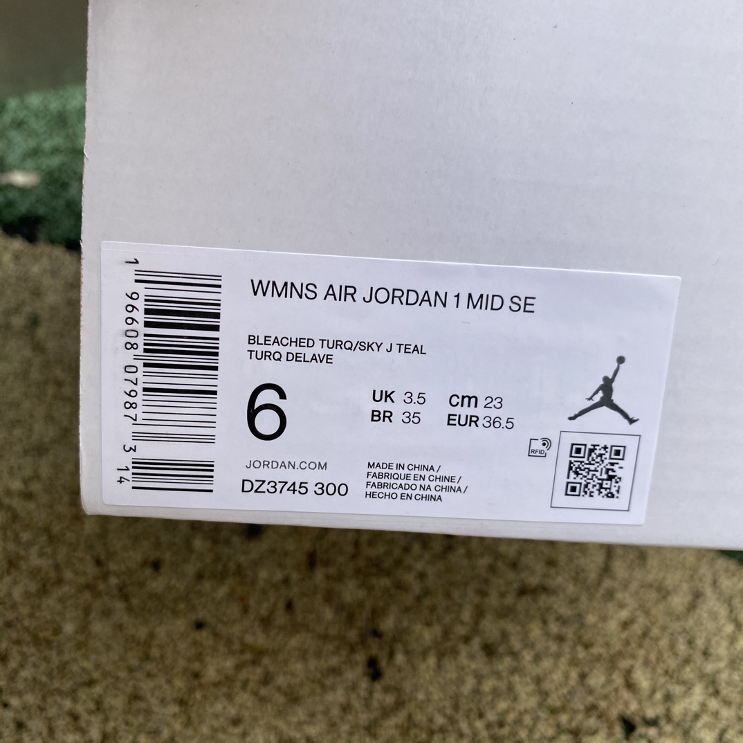 AJ1Mid冰蓝尺码35.5-46纯原版️NikeAirJordan1MidSEAJ1冰蓝中帮DZ374