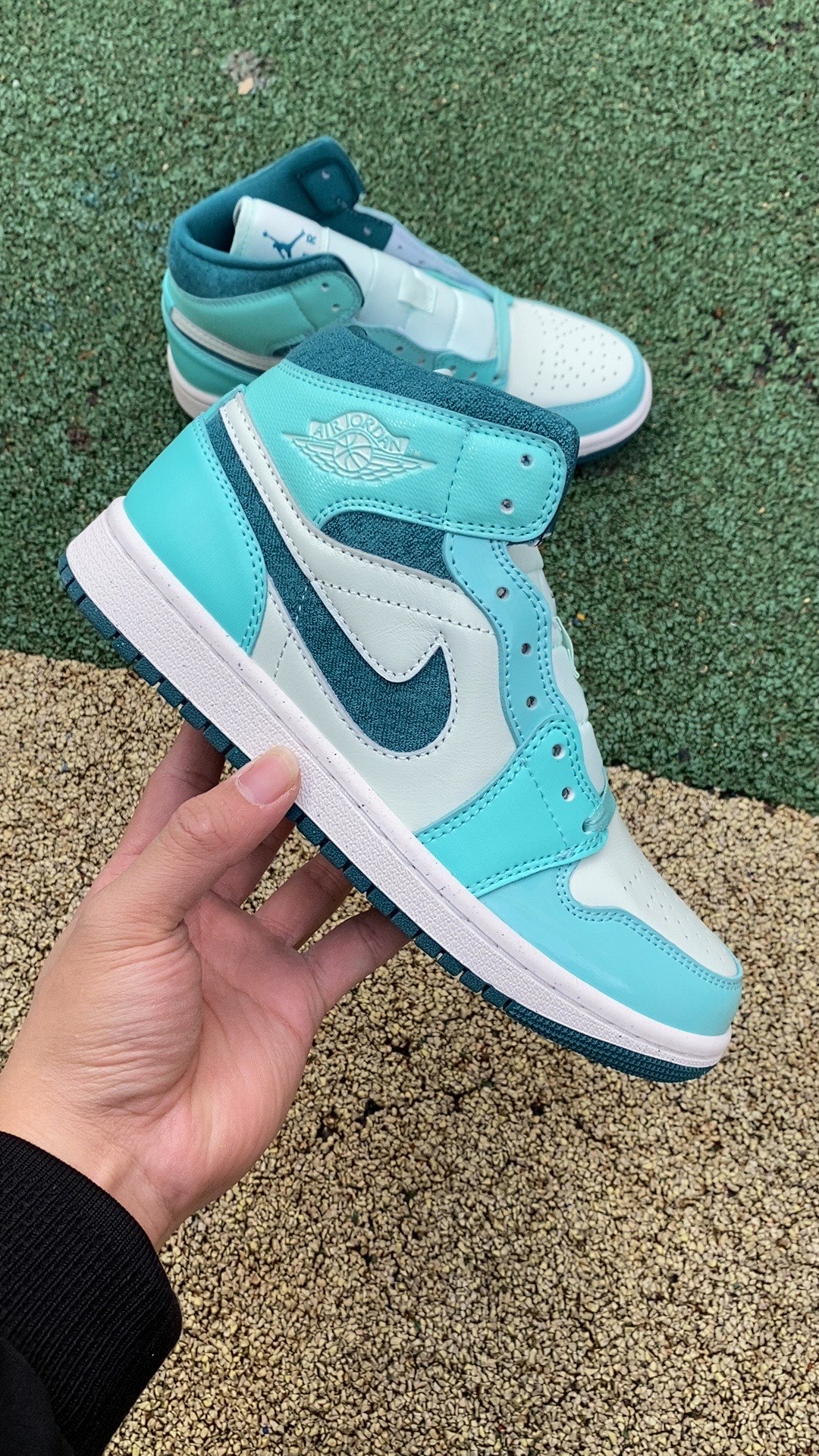 AJ1Mid冰蓝尺码35.5-46纯原版️NikeAirJordan1MidSEAJ1冰蓝中帮DZ374