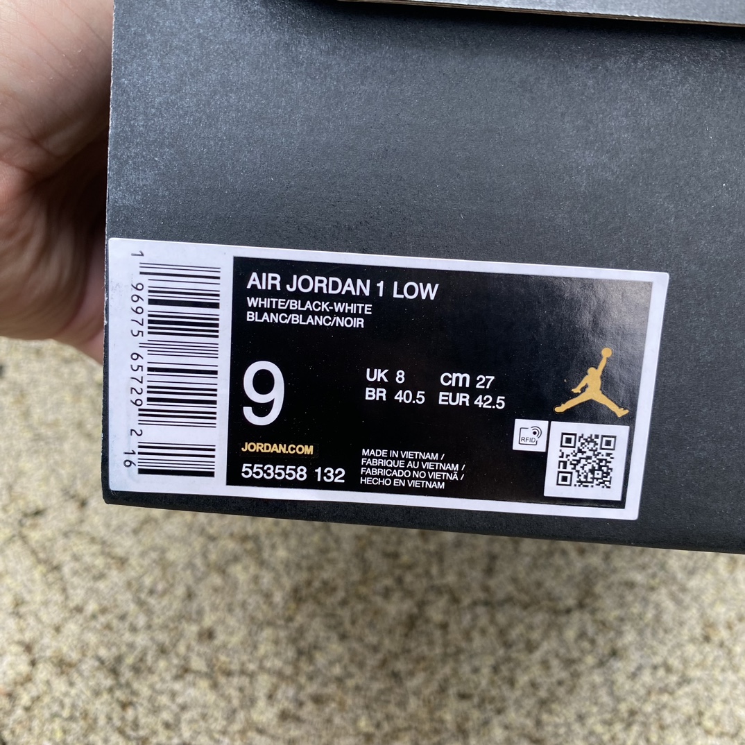 aj1新黑白熊猫low尺码40-46纯原版️AirJordan1LowAJ1经典黑白熊猫低帮553558