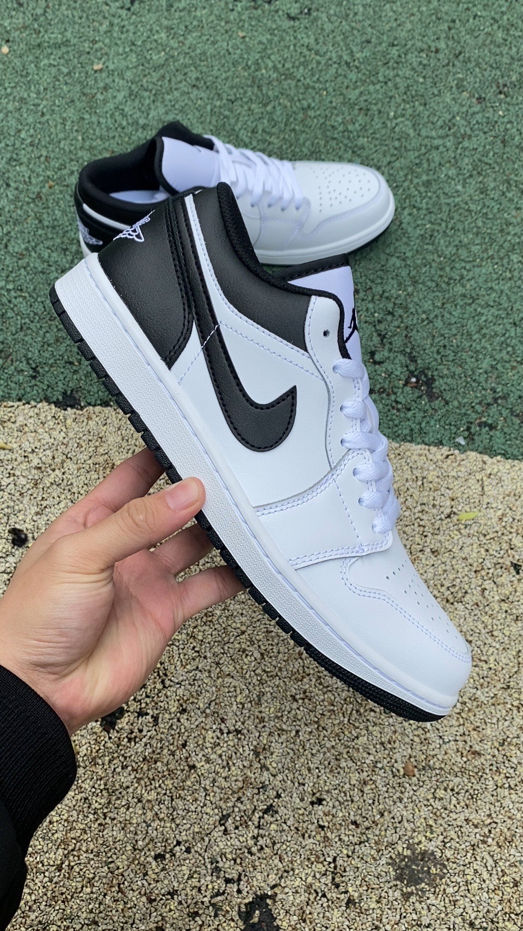 aj1新黑白熊猫low尺码40-46纯原版️AirJordan1LowAJ1经典黑白熊猫低帮553558