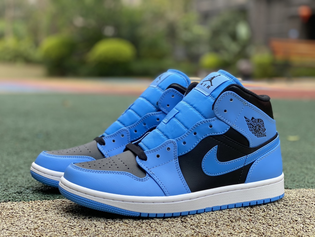 aj1Mid蓝黑尺码40-46纯原版️AirJordan1MidAJ1蓝黑中帮耐磨复古篮球鞋DQ8426