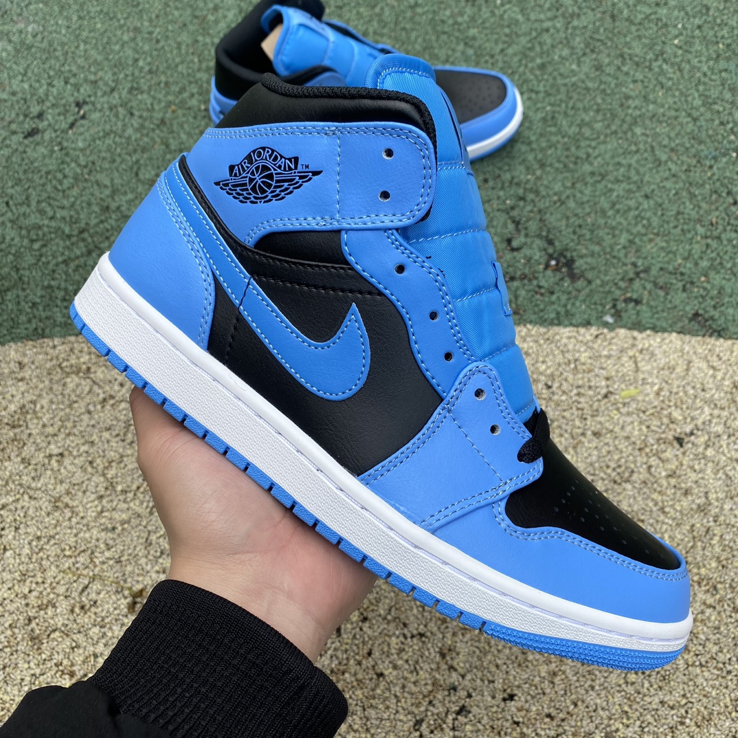 aj1Mid蓝黑尺码40-46纯原版️AirJordan1MidAJ1蓝黑中帮耐磨复古篮球鞋DQ8426