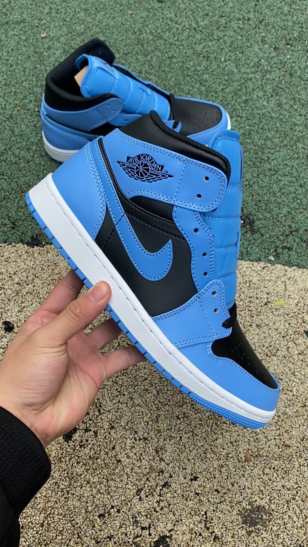 aj1Mid蓝黑尺码40-46纯原版️AirJordan1MidAJ1蓝黑中帮耐磨复古篮球鞋DQ8426