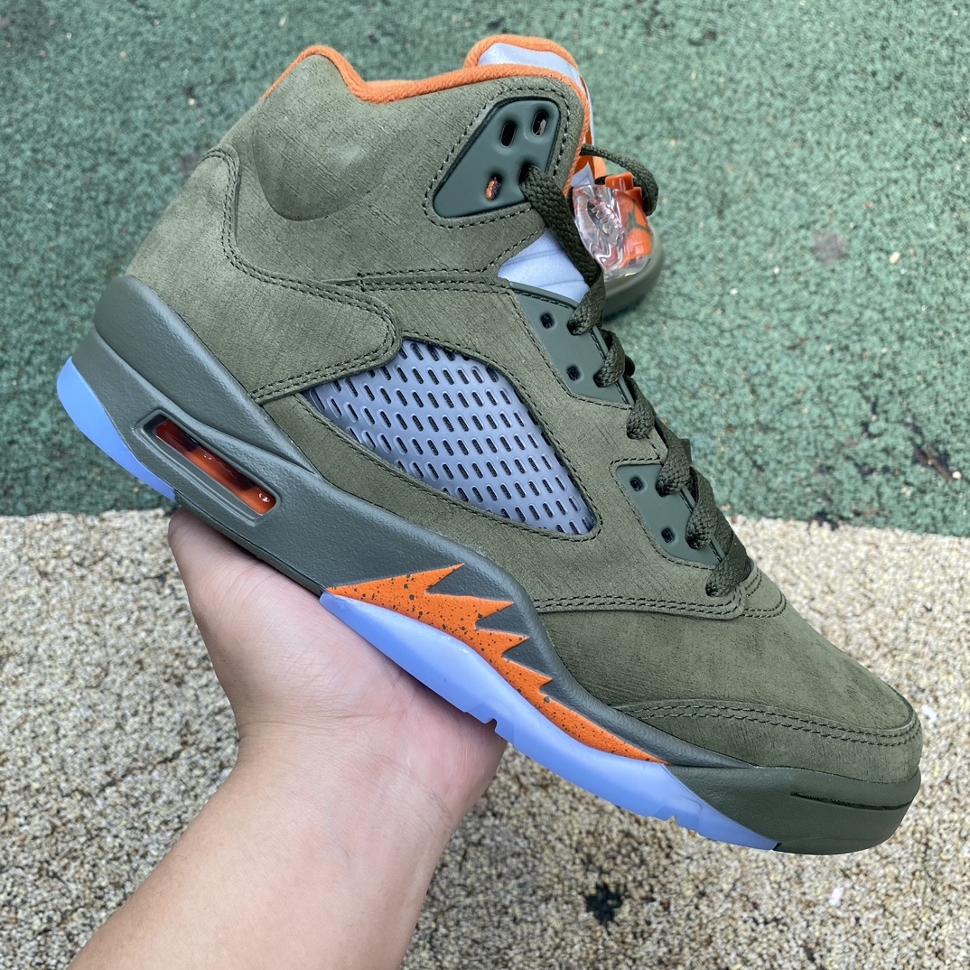 aj5橄榄绿尺码40.5-47.5LJR版️特供ljr出品-AirJordan5RetroOliveAJ