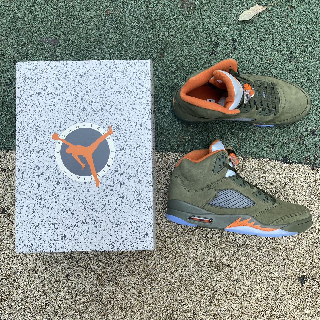 aj5橄榄绿尺码40.5-47.5LJR版️特供ljr出品️AirJordan5RetroOliveAJ