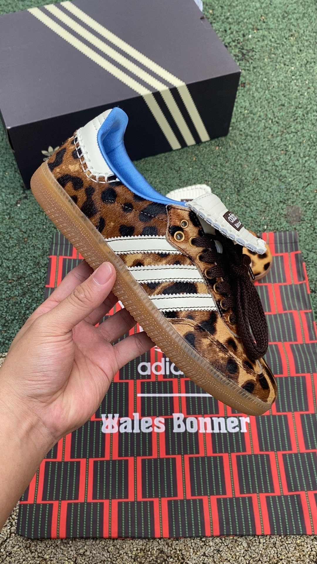 阿迪桑巴棕蓝豹纹尺码36-45纯原版-WalesBonnerxAdidasOriginalsSamba白