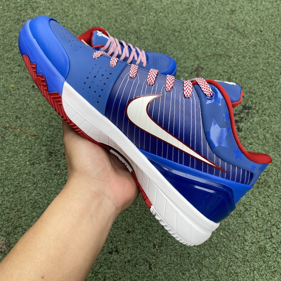 科比4蓝红s2纯原版️尺码40-48.5偏小0.5-1码️NikeZoomKobe4Proto科比4蓝色