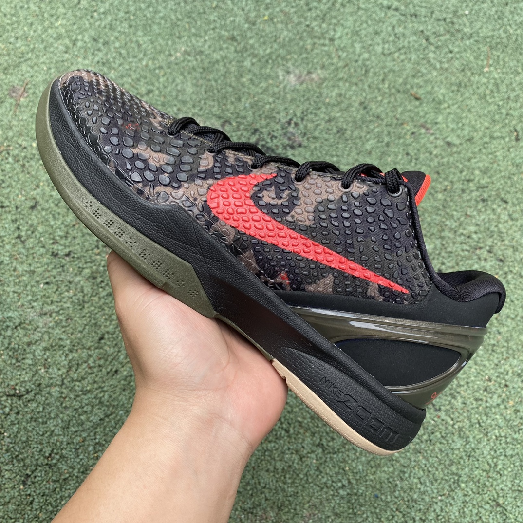 科比6迷彩黑红尺码40-48.5s2纯原版️偏小0.5-1码️NikeKobe6ZK6科比6迷彩黑红低帮