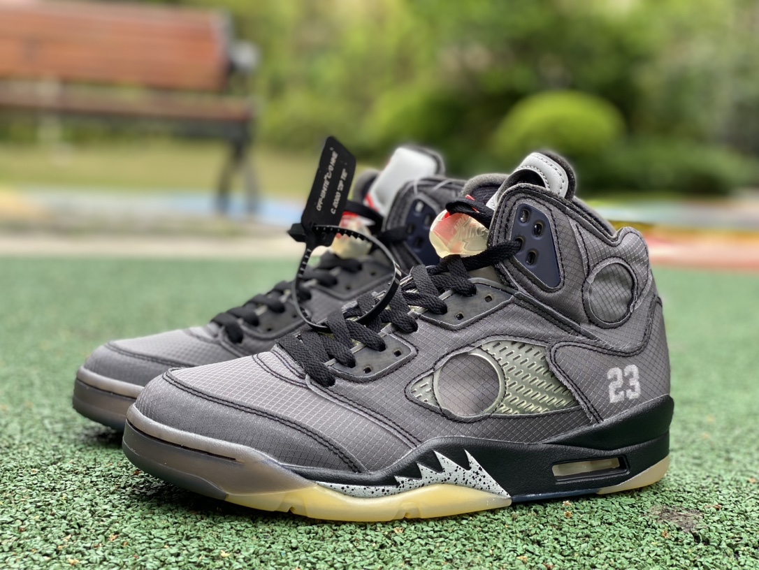 aj5ow黑蝉翼总裁片纯原版尺码40.5-47.5OFF-WhiteXAirJordan5OW联名AJ5