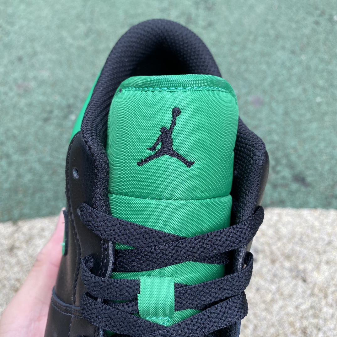 aj1黑绿low尺码35.5-46纯原版-AirJordan1Low黑绿脚趾AJ1篮球鞋553560-0