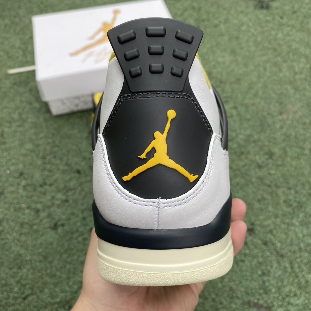 aj4白橙黄尺码40.5-48.5裁片纯原版-AirJordan4AJ4白橙色RetroVividSul