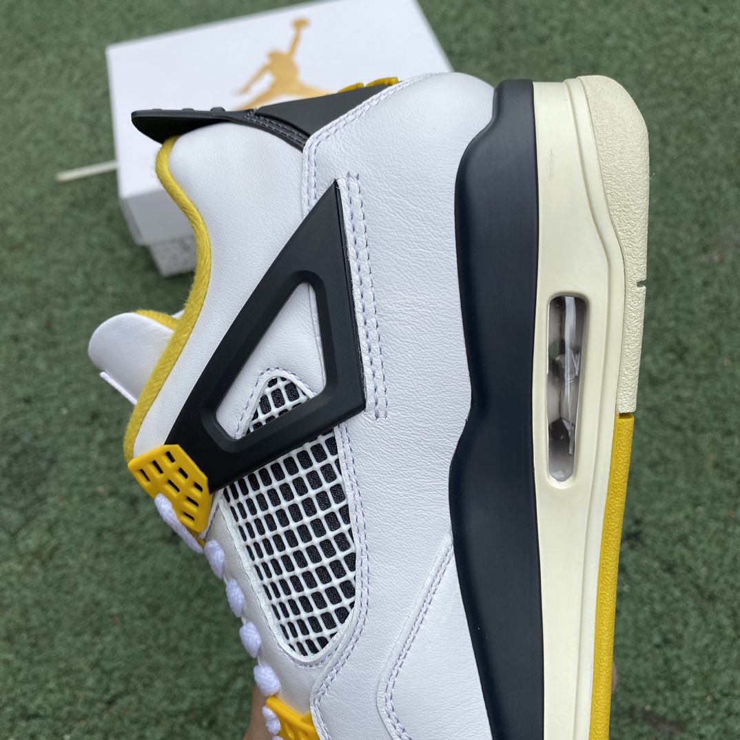 aj4白橙黄尺码40.5-48.5裁片纯原版-AirJordan4AJ4白橙色RetroVividSul