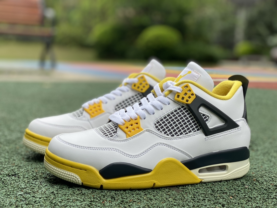 aj4白橙黄尺码40.5-48.5裁片纯原版-AirJordan4AJ4白橙色RetroVividSul