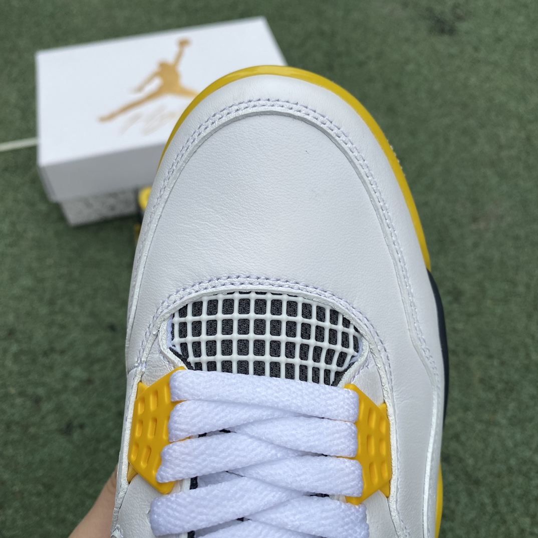 aj4白橙黄尺码40.5-48.5裁片纯原版-AirJordan4AJ4白橙色RetroVividSul