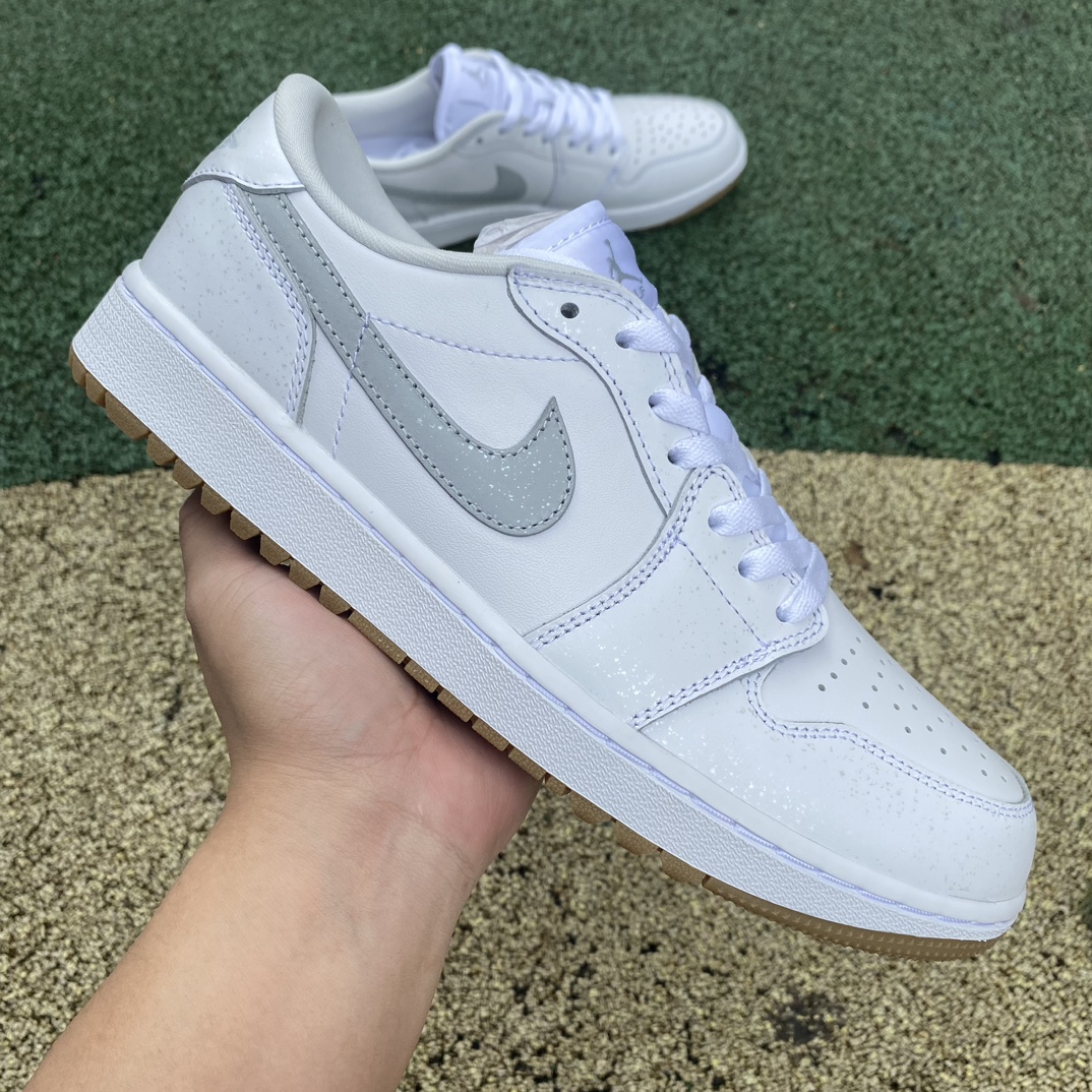 AirJordan1LowGolfAJ1白色复古篮球鞋DD9315-111aj1高尔夫白灰低帮尺码35.