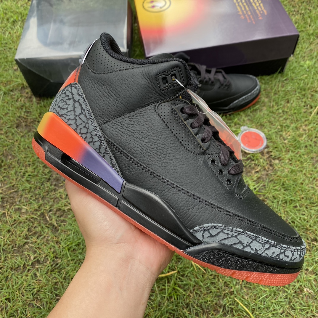 LW版-JBalvinxJordanAirJordan3Rio黑彩虹FN0344-001尺码36-48.