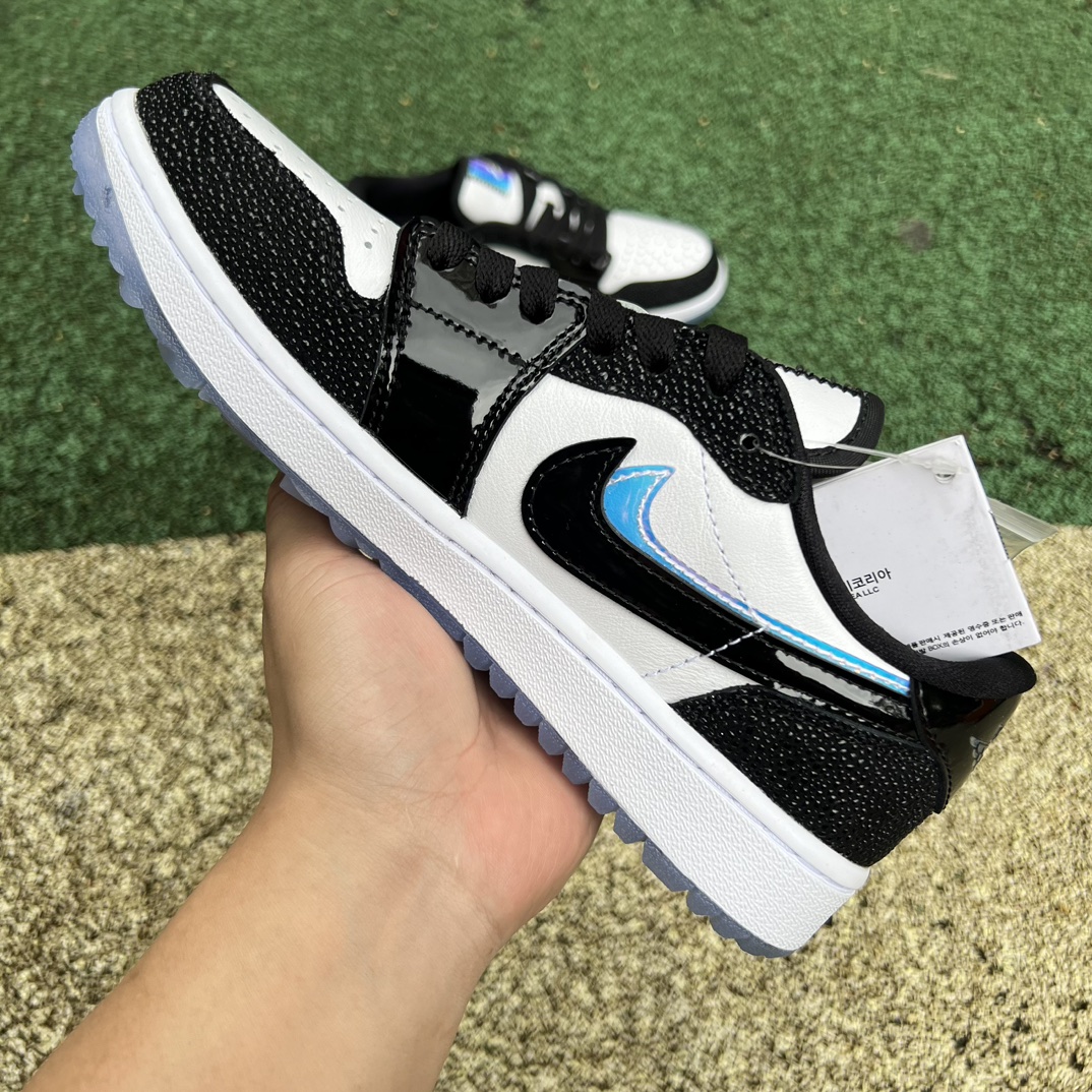 aj1低帮高尔夫黑白双钩纯原版️AirJordan1LowGolf“EndlessPursuit”黑白篮