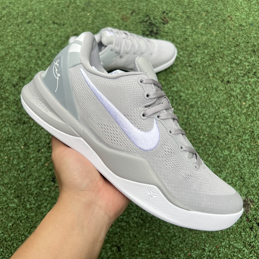 科比8灰狼纯原版️尺码40-48.5偏小0.5-1码️NikeKobe8Protro“WolfGrey”