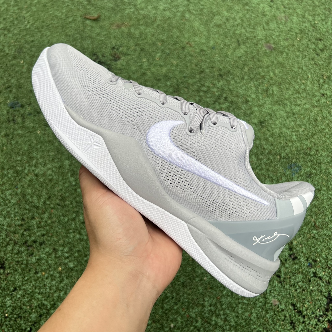 科比8灰狼纯原版️尺码40-48.5偏小0.5-1码️NikeKobe8Protro“WolfGrey”