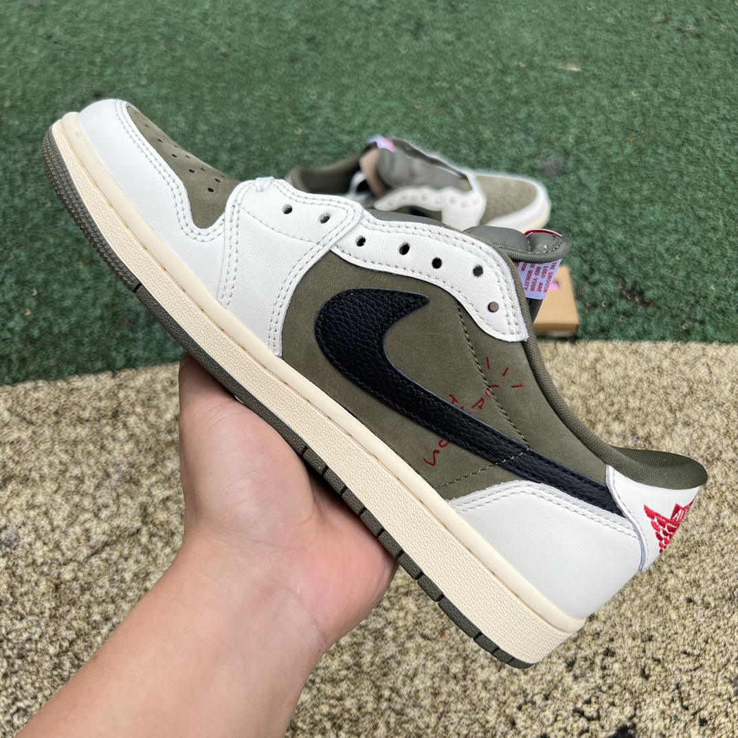 aj1倒钩低帮军绿尺码40-47.5特供LJR版-TravisScottxJordanAirJordan