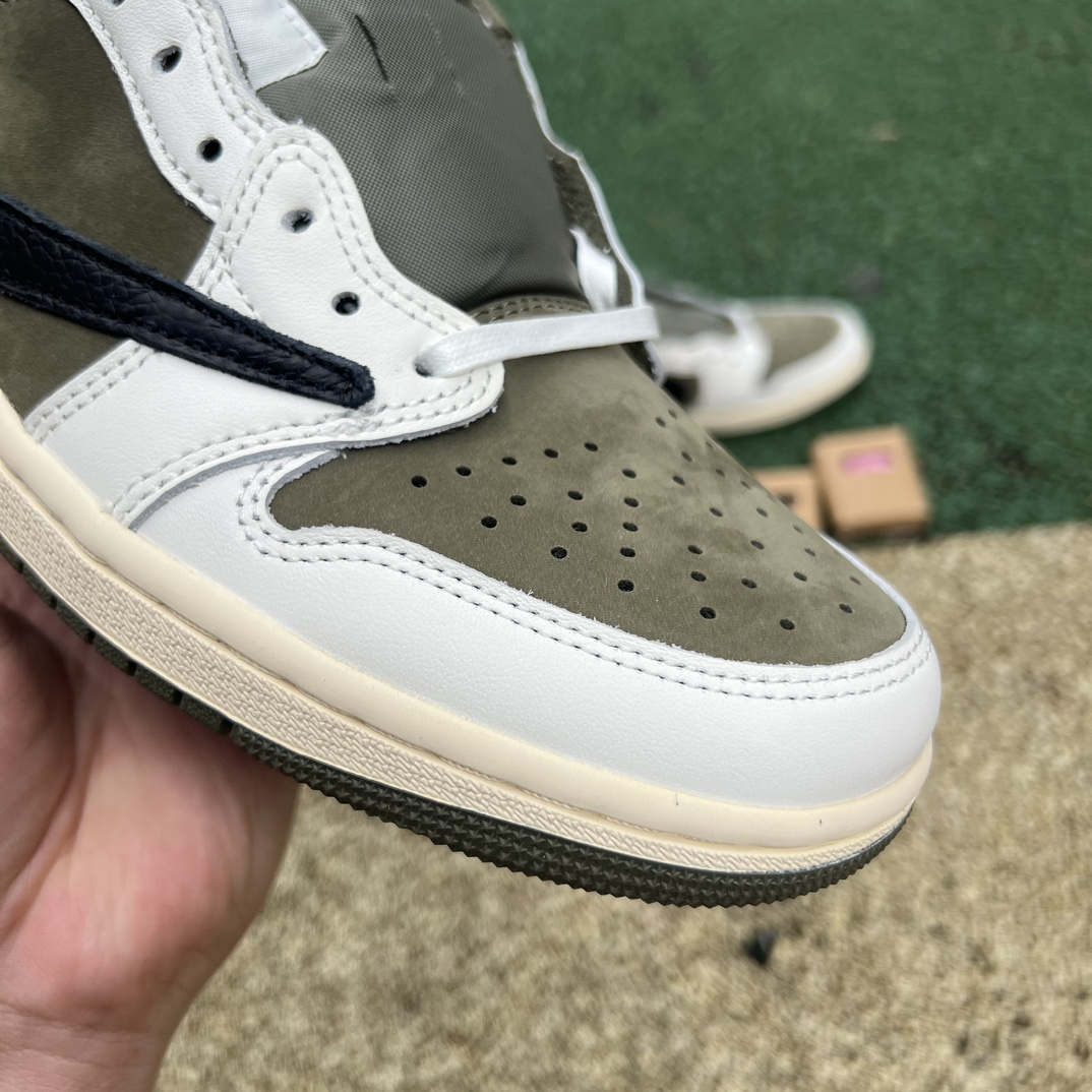 aj1倒钩低帮军绿尺码40-47.5特供LJR版-TravisScottxJordanAirJordan