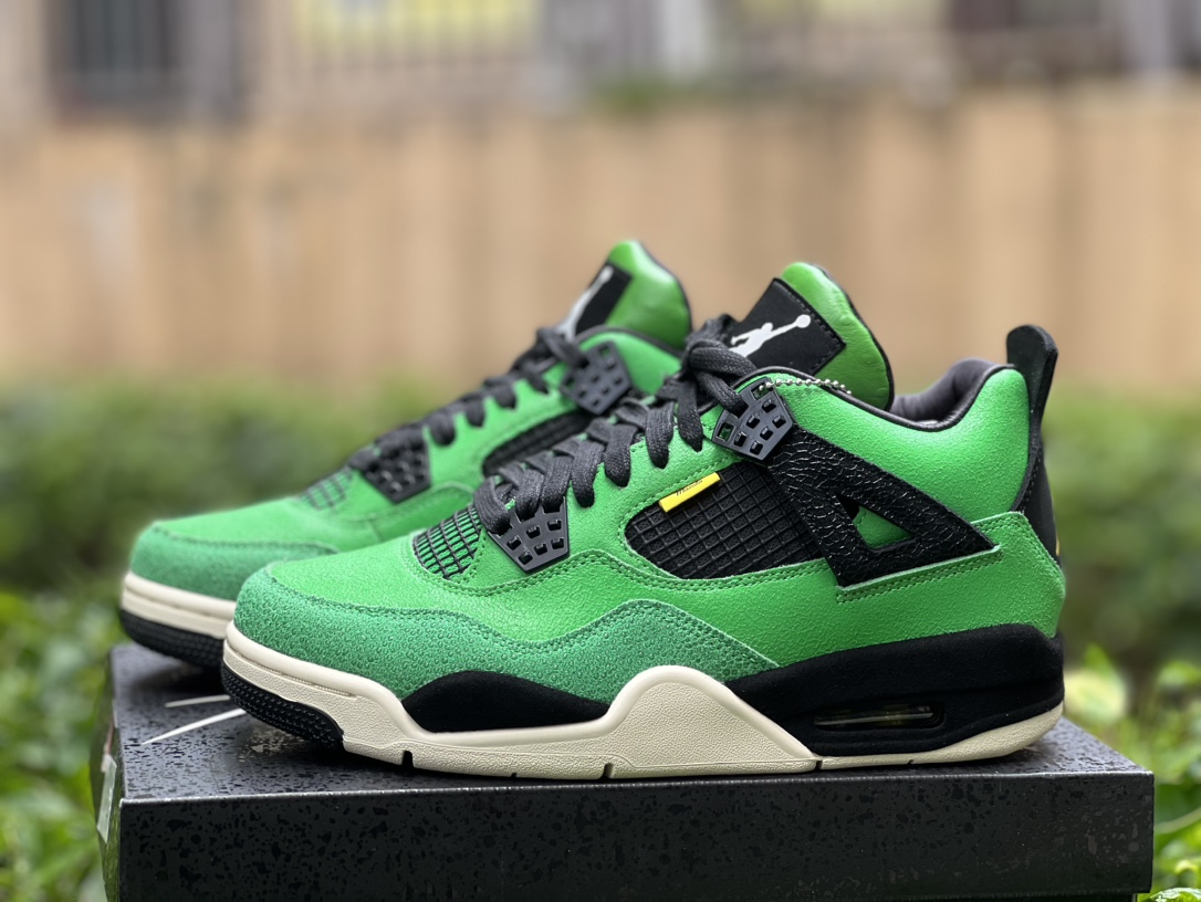 aj4鸭子黑绿尺码40-48.5AirJordan4Manila马尼拉复古篮球鞋黑绿