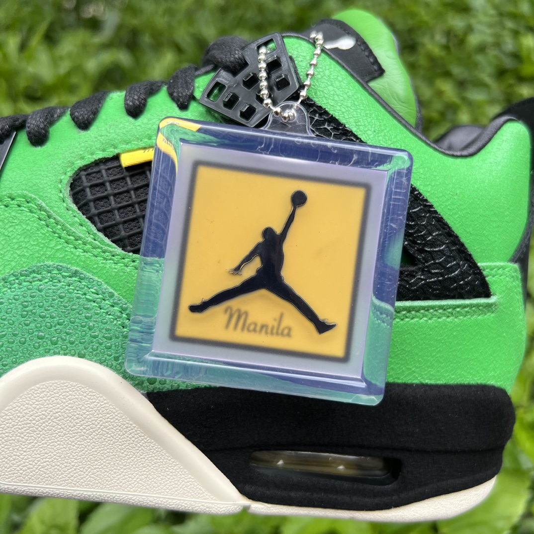 aj4鸭子黑绿尺码40-48.5AirJordan4Manila马尼拉复古篮球鞋黑绿