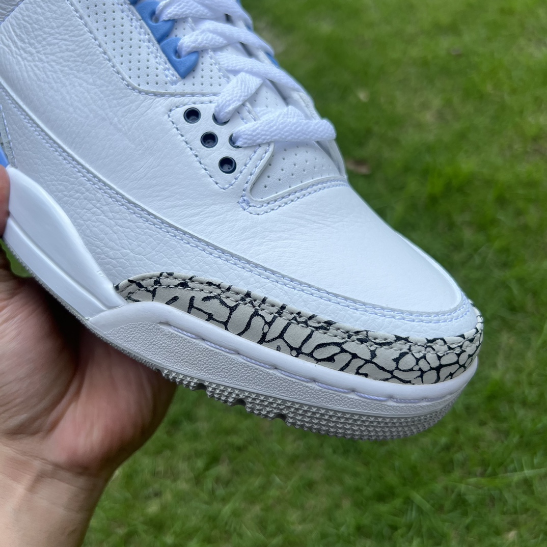 aj3北卡蓝尺码40-47.5AirJordan3AJ3北卡蓝白蓝UNC爆裂纹PE球鞋CT8532-10