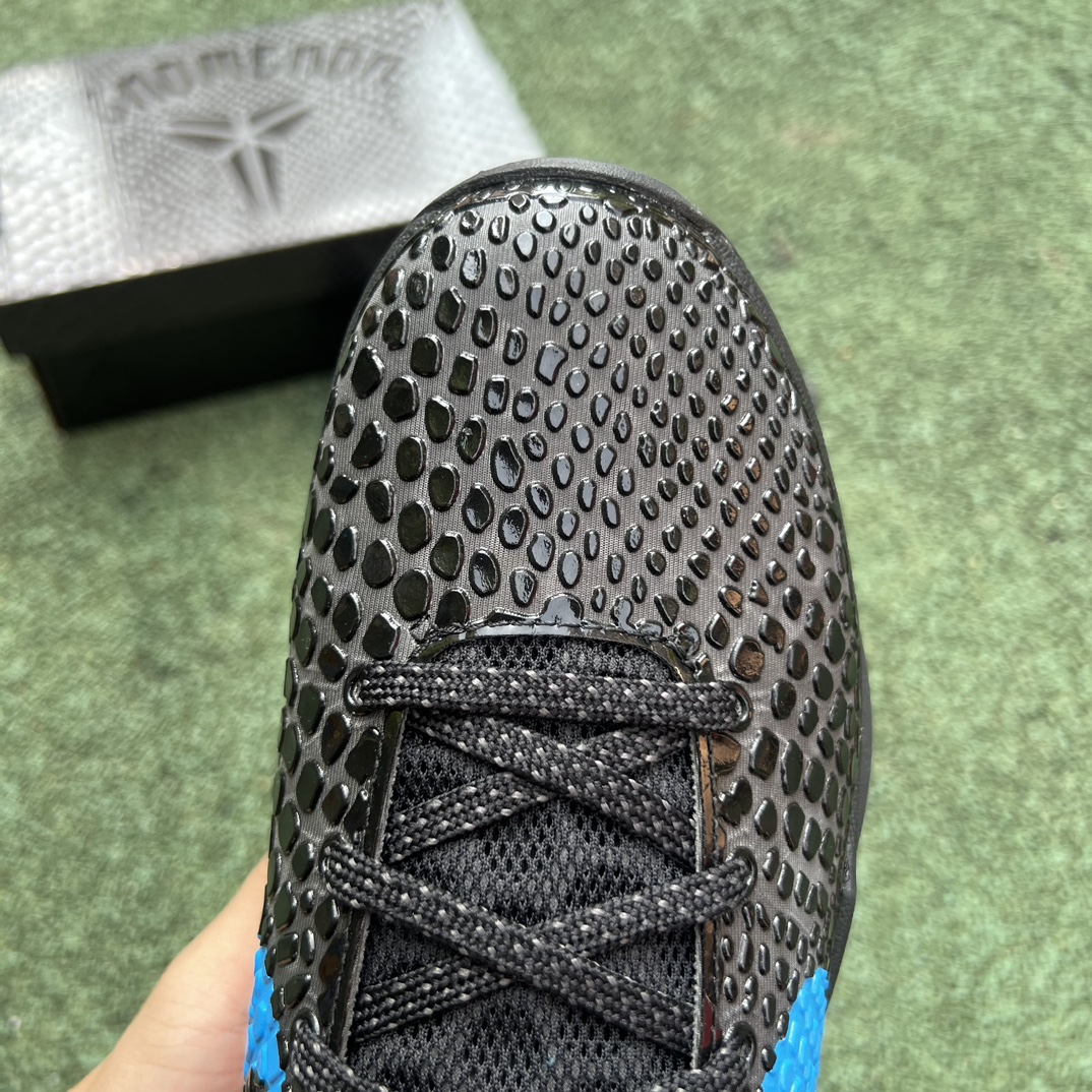 科比6黑蓝s2纯原版尺码40-48.5NikeZoomKobe6男子低帮篮球鞋耐磨舒适运动鞋-6偏小0.