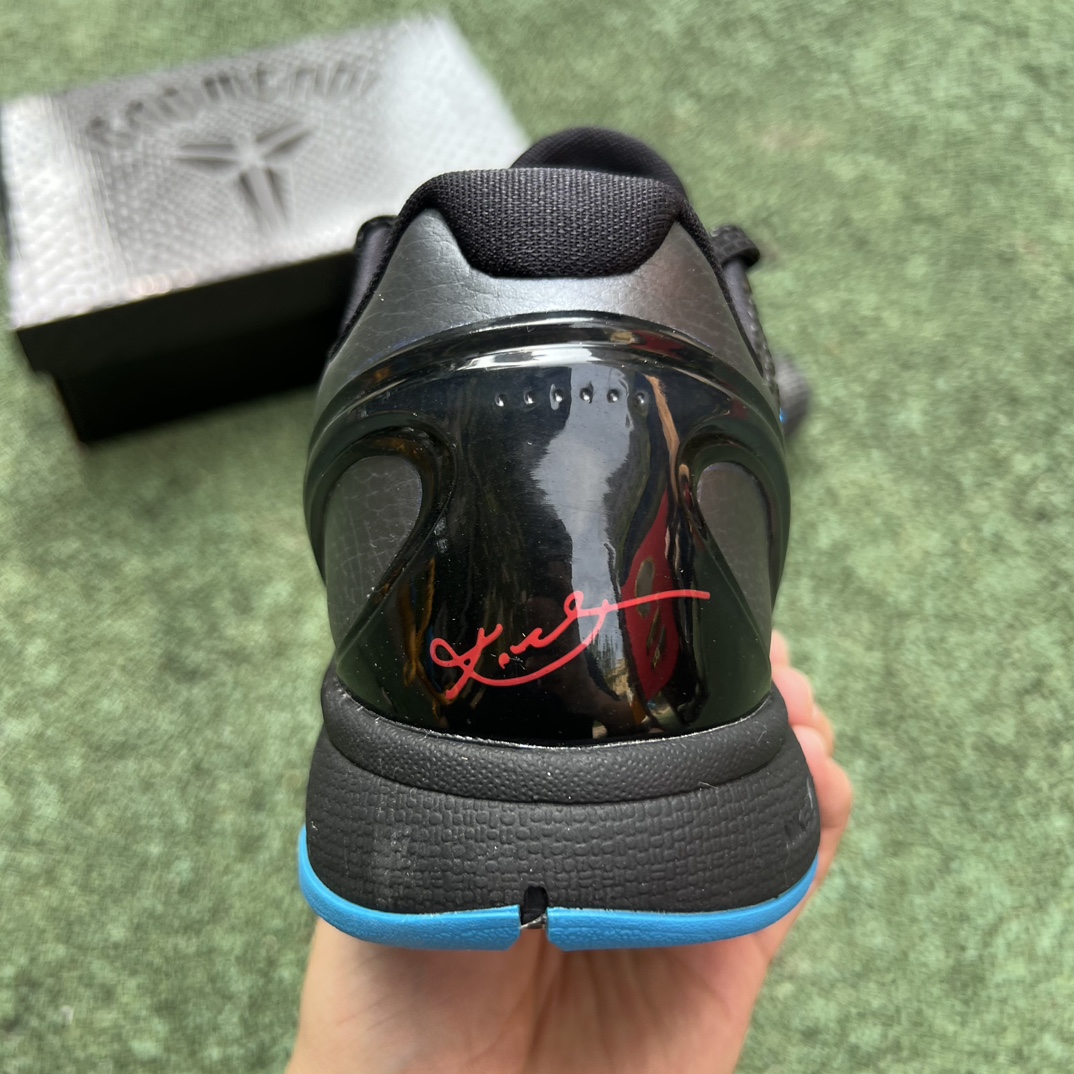 科比6黑蓝s2纯原版尺码40-48.5NikeZoomKobe6男子低帮篮球鞋耐磨舒适运动鞋-6偏小0.