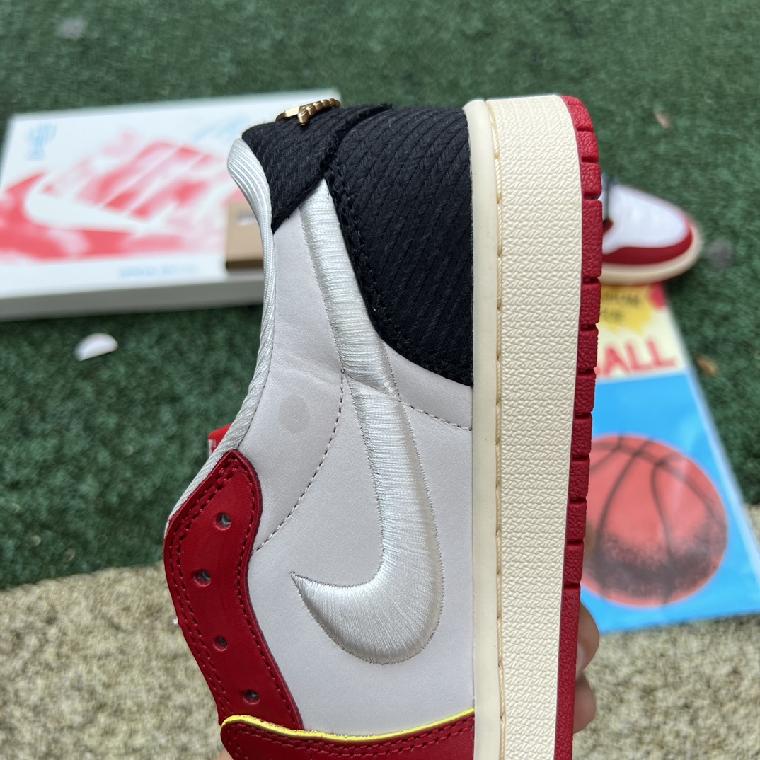 aj1黑红白丝绸2.0纯原版️尺码40-47.5AirJordan1xTrophyRoomAJ1白黑红低