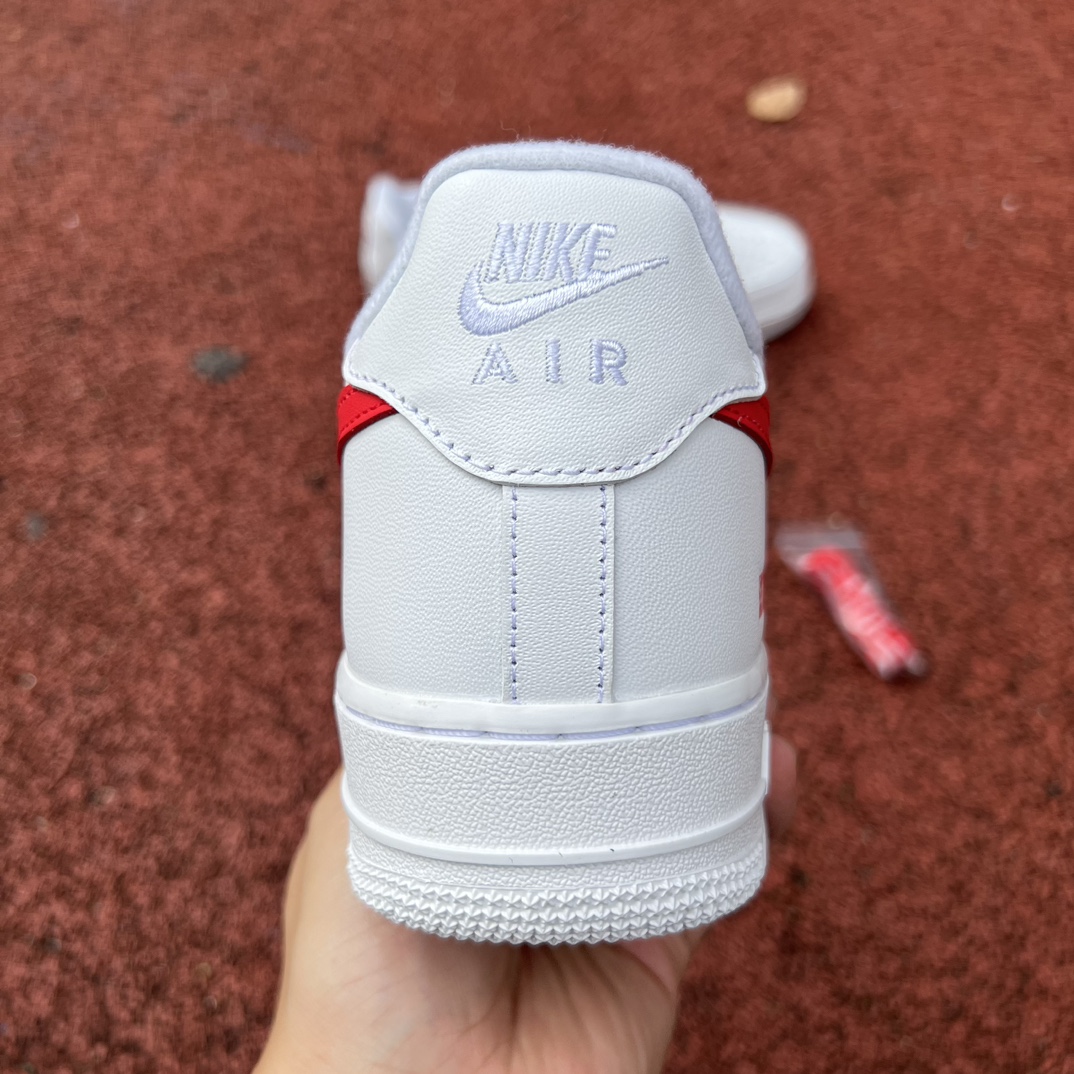 空军AF1纯白红钩sup尺码40-46纯原版️supremexNike/耐克AirForce1cu922