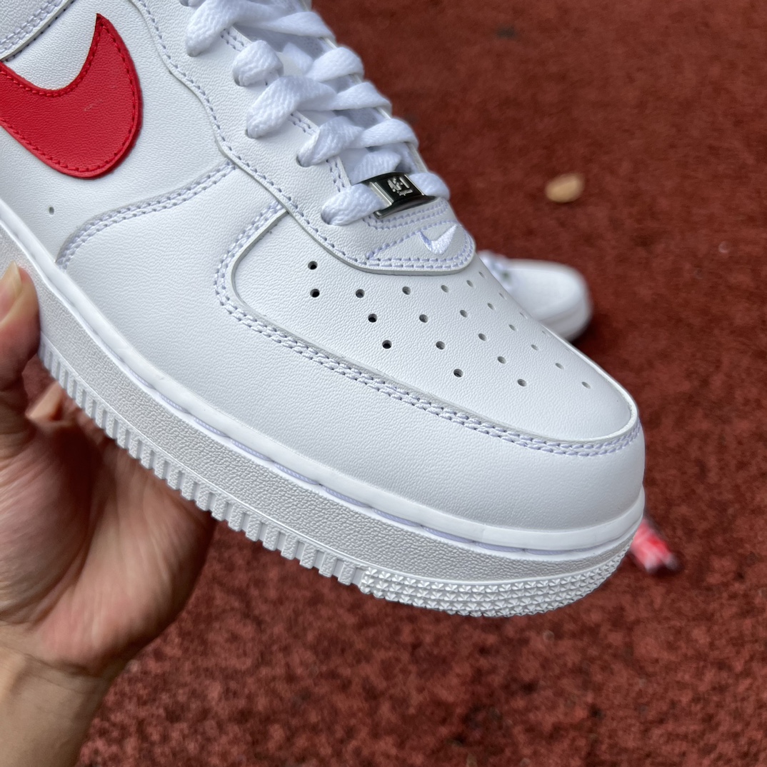 空军AF1纯白红钩sup尺码40-46纯原版️supremexNike/耐克AirForce1cu922