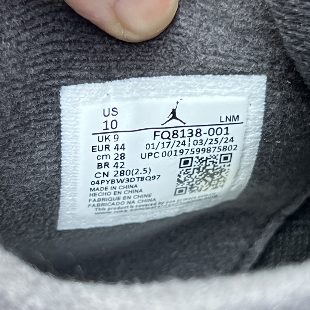 aj4黑白特供LJR版尺码40.5-48.5AirJordan4AJ4黑白奥利奥复古中帮篮球鞋FQ813